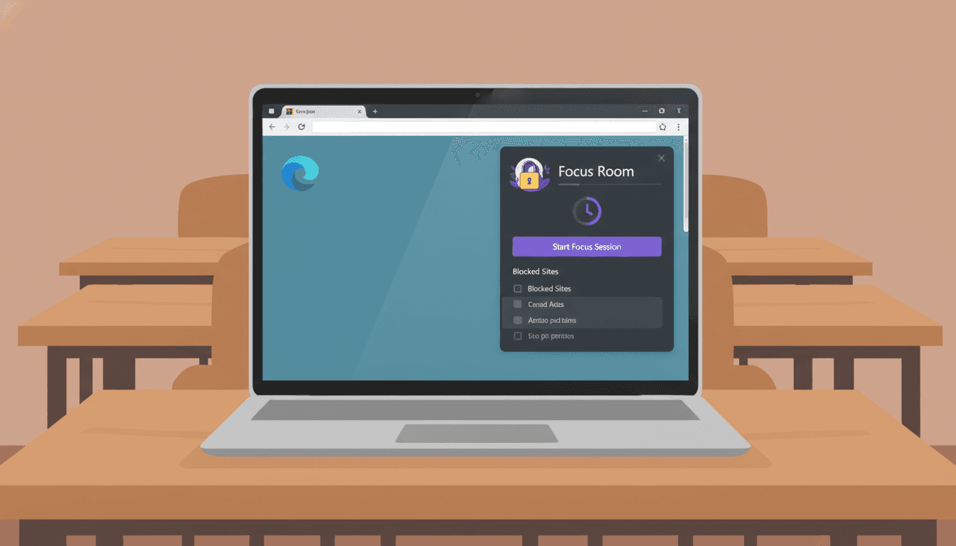 Focus Room extension on Microsoft Edge browser