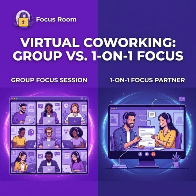 Focus Room vs Focusmate: Virtual Coworking Compared
